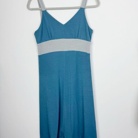 KUHL | Prima Knit A-Line Tank Dress Indian Teal & Gray Women’s Size Small - Picture 2 of 9